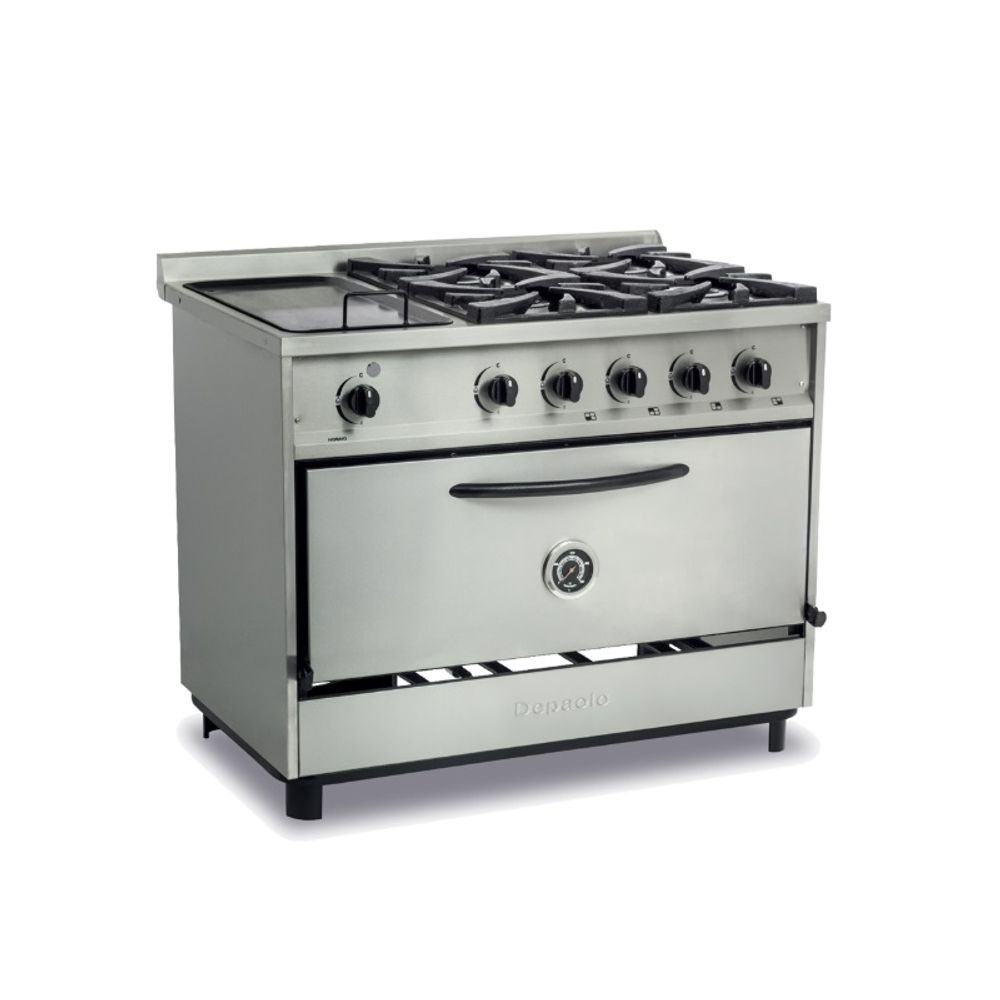 COCINA DEPAOLO 1000 PESADA 4H Y PLANC.REJ FUND-G.E - myacomercial